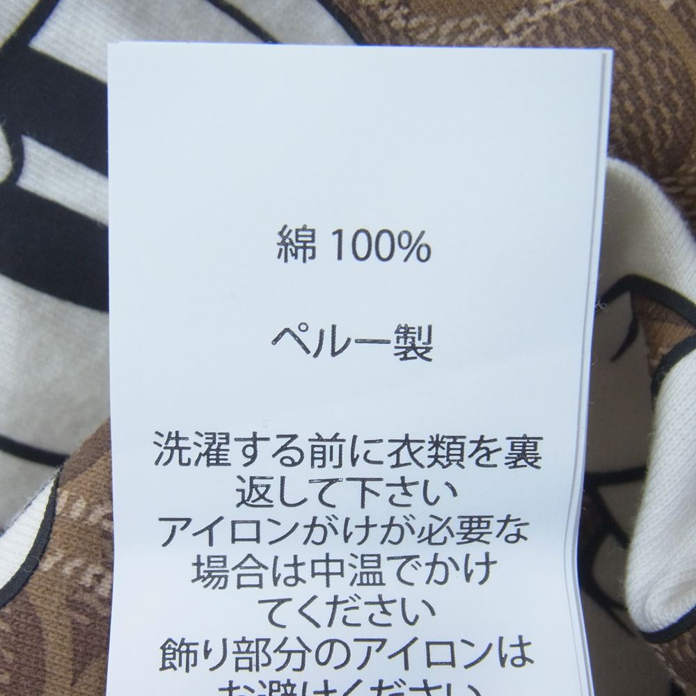 COACH コーチ × Disney ディズニー シグネチャー ベースボール ミッキー プリント Tシャツ ベージュ系 M【中古】
