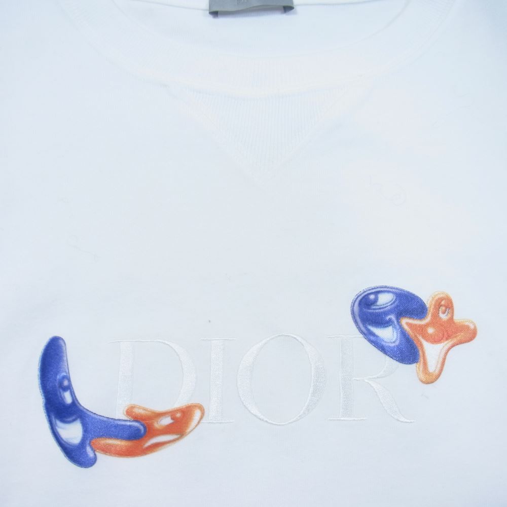 Dior ディオール 193J685D0554 KENNY SCHARF ロゴ オーバーサイズ Tシャツ ホワイト系 XL【中古】