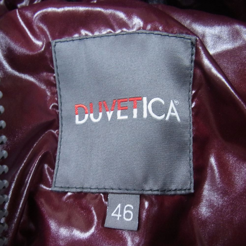 DUVETICA デュベティカ × LANIFICIO F.LLI CERRUTI ARISTEO アリステオ チェック フルジップ ダウン ベスト ブラウン系 46【中古】