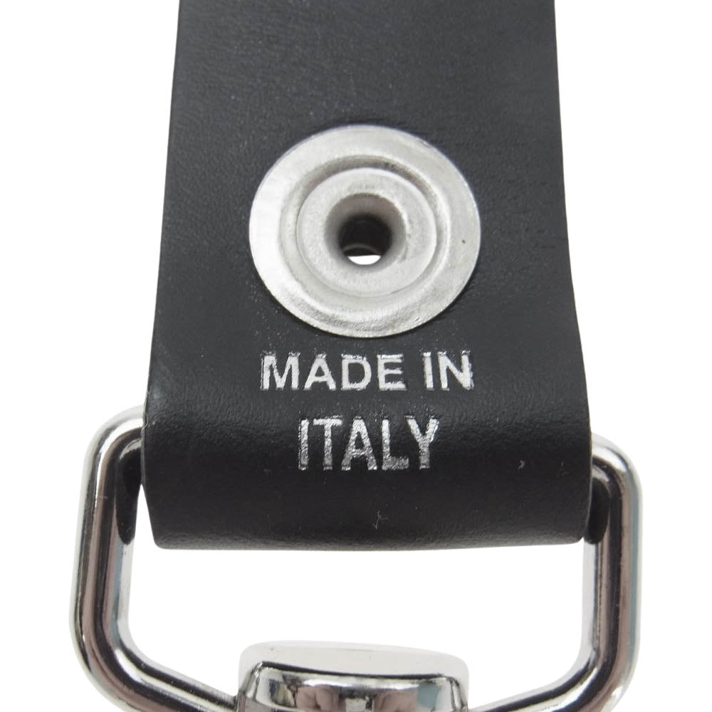 Supreme シュプリーム 21SS Leather Key Loop レザーキーループ キーホルダー キーチェーン ブラック系【極上美品】【中古】