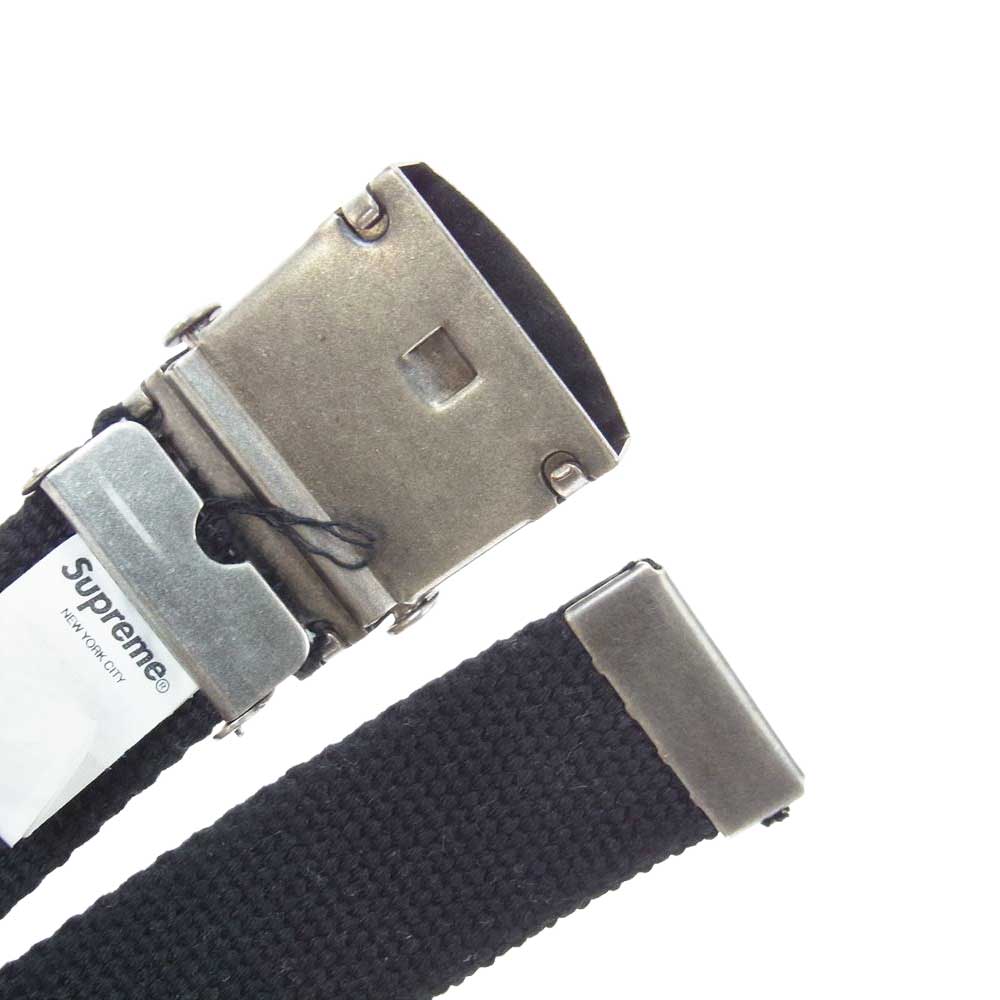 Supreme シュプリーム 22SS Dickies Stripe Webbing Belt ディッキーズ ストライプ ベルト ブラック系【極上美品】【中古】