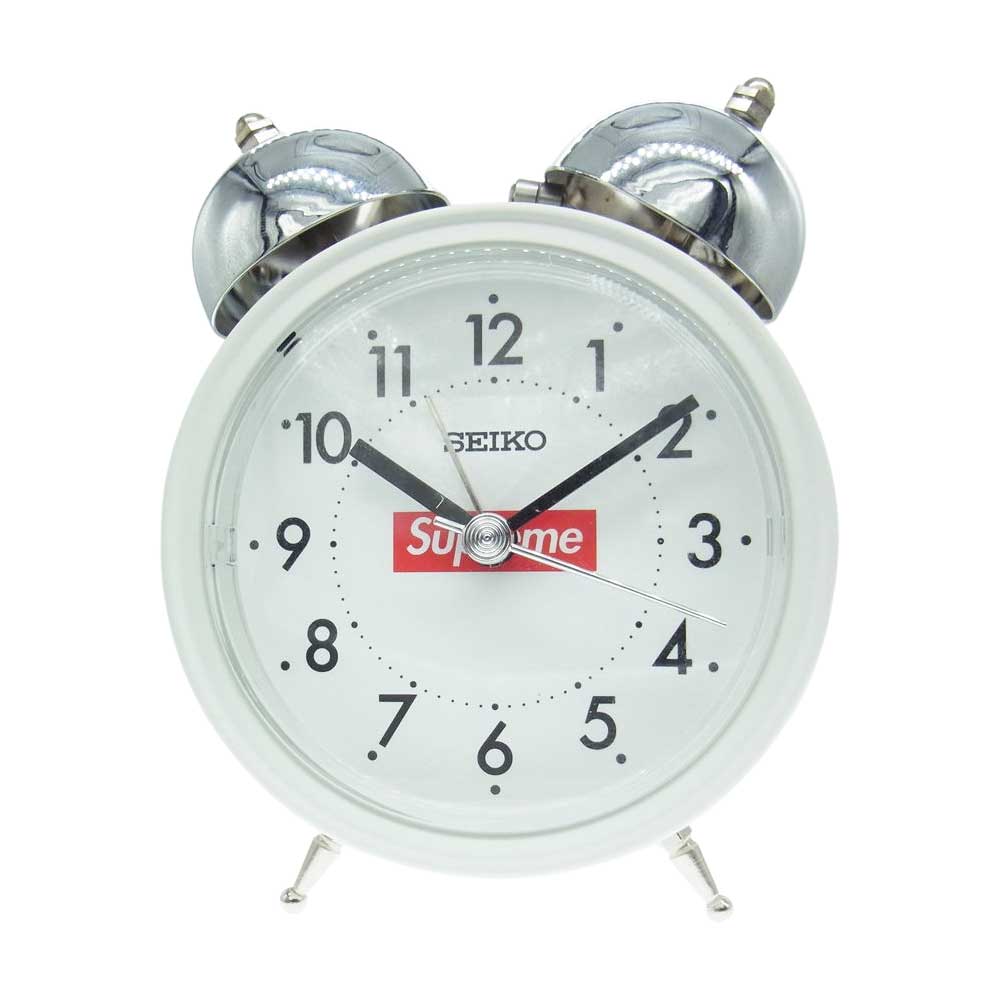 Supreme シュプリーム Seiko Alarm Clock White セイコー アラーム クロック 置時計 ホワイト系【新古品】【未使用】【中古】