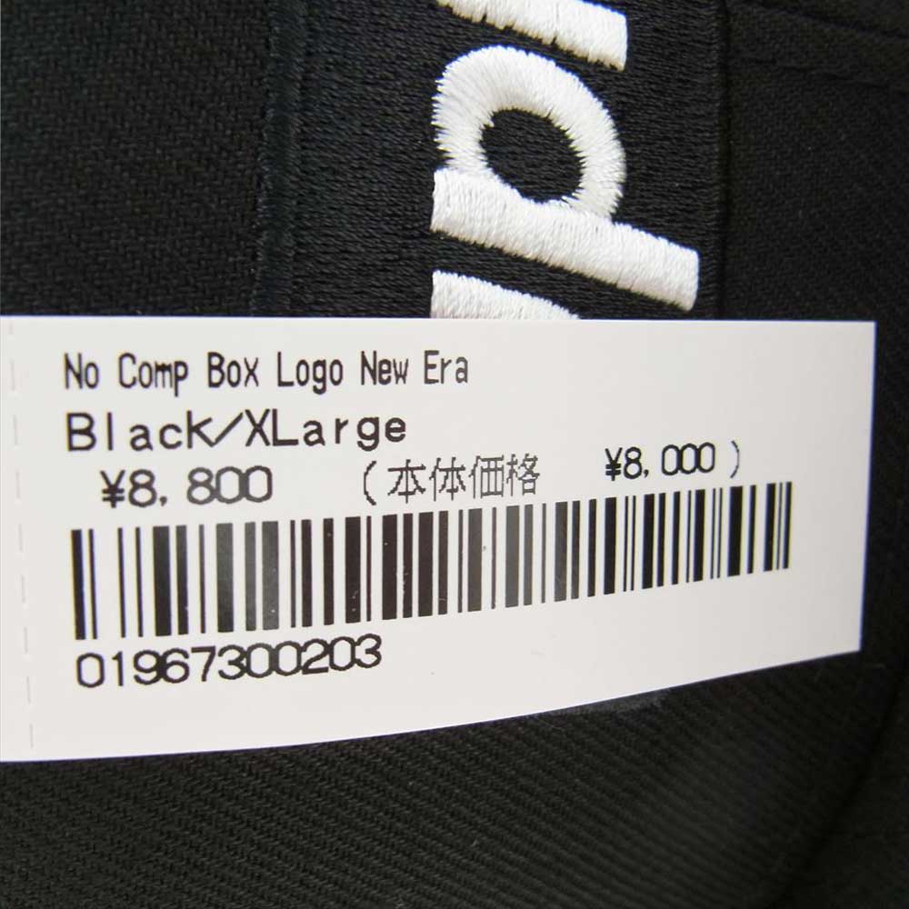Supreme シュプリーム 21AW new era No Comp Box Logo Cap ニューエラ ノー コンプ ボックス ロゴ キャップ ブラック系【新古品】【未使用】【中古】
