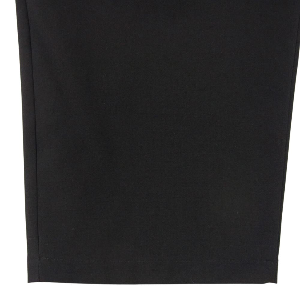 コラム 21-230-07-110012 ワンプリーツ クロップド スラックス パンツ ブラック系 S【中古】