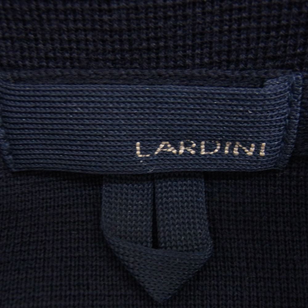 LARDINI ラルディーニ 811 ニット テーラード 2B ジャケット ネイビー系 S【中古】