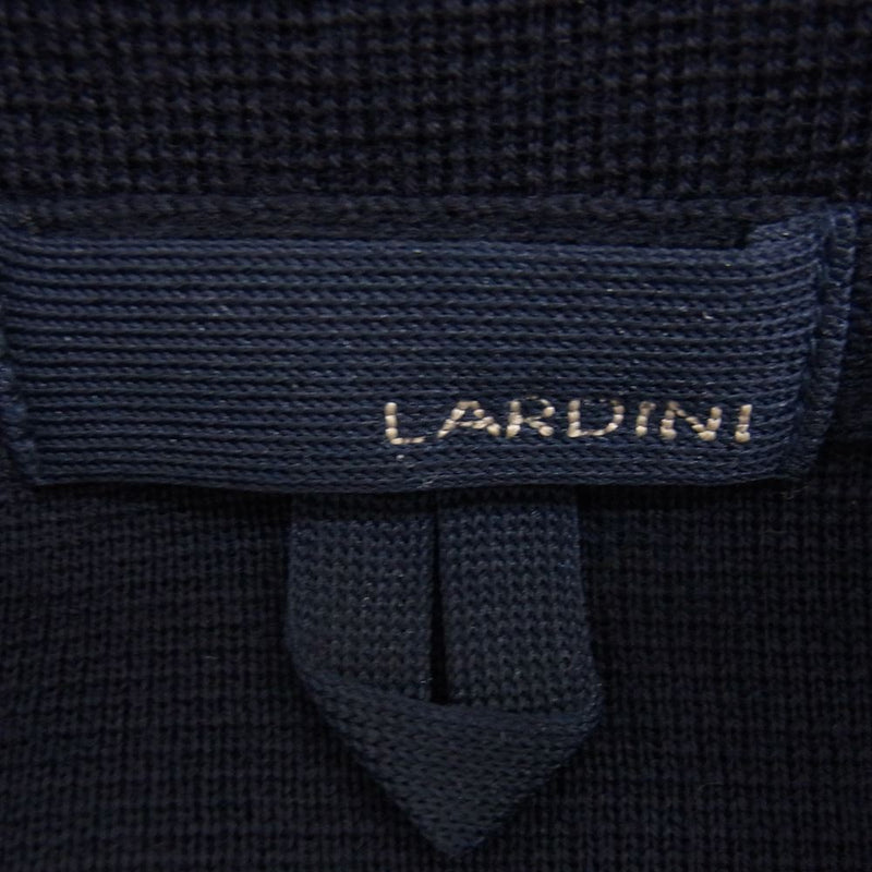 LARDINI ラルディーニ 811 ニット テーラード 2B ジャケット ネイビー系 S【中古】