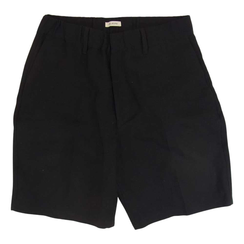 VAINL ARCHIVE ヴァイナルアーカイブ 22SS VAS22012 リネン ウール ショート パンツ ブラック系 M【中古】