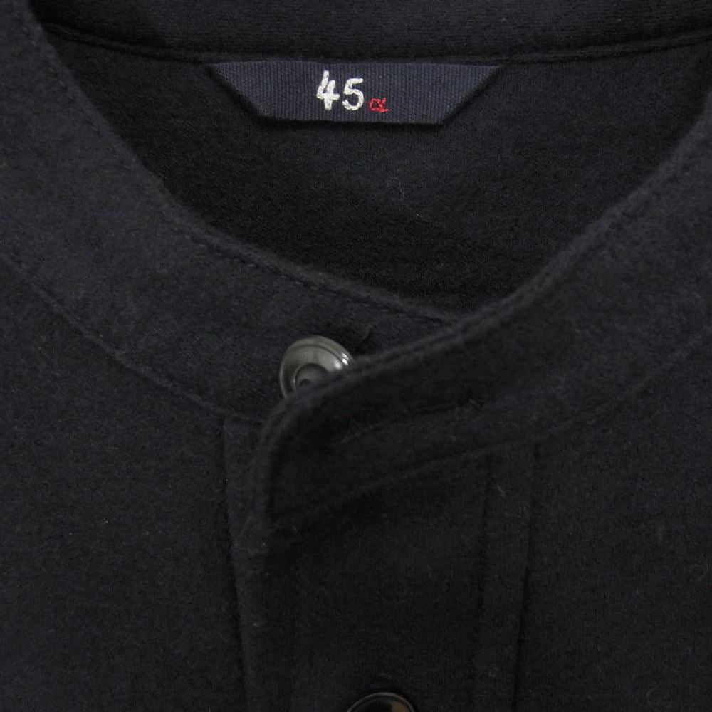 フォーティファイブ アール 5103047 ウール ヘンリーネック シャツ ネイビー ダークネイビー系【中古】