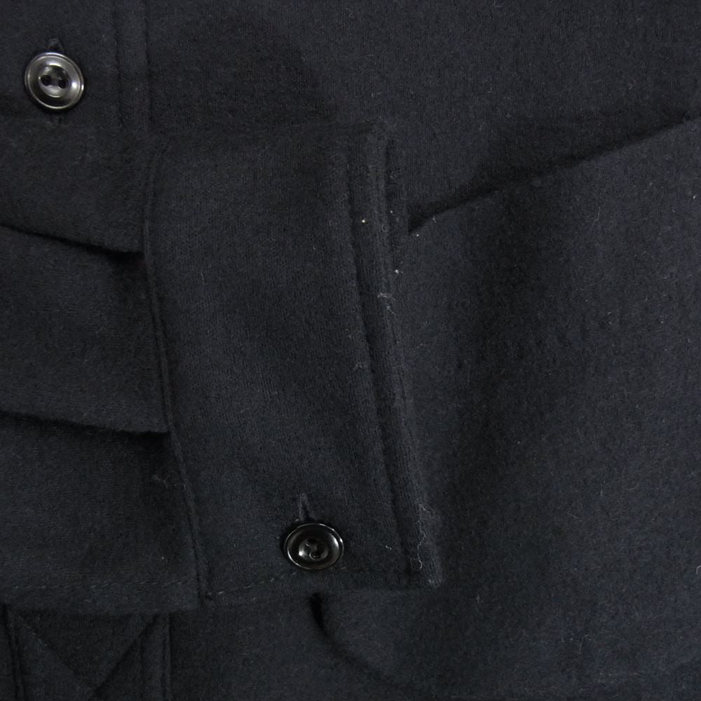 フォーティファイブ アール 5103047 ウール ヘンリーネック シャツ ネイビー ダークネイビー系【中古】