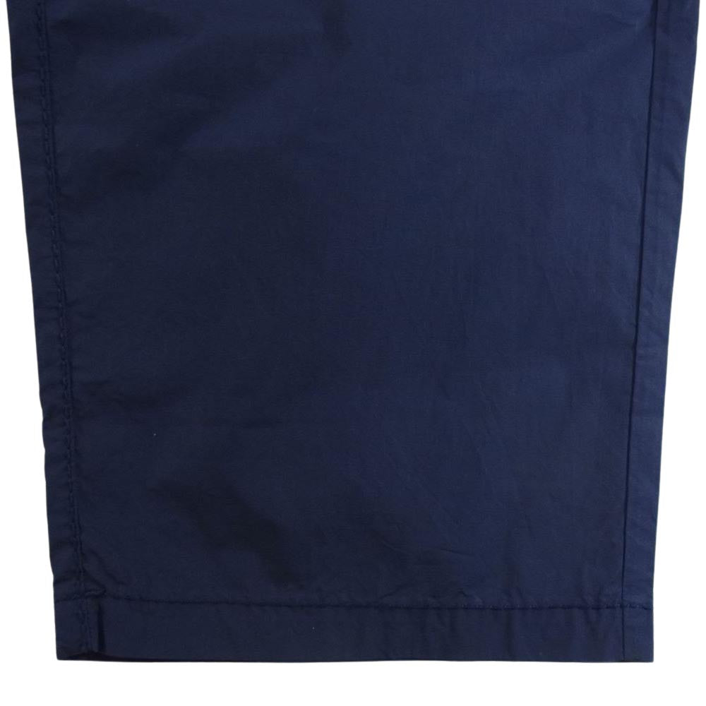 ホームスパン   212-3366 ポプリン ウエスト ギャザー コットン パンツ ネイビー系【極上美品】【中古】
