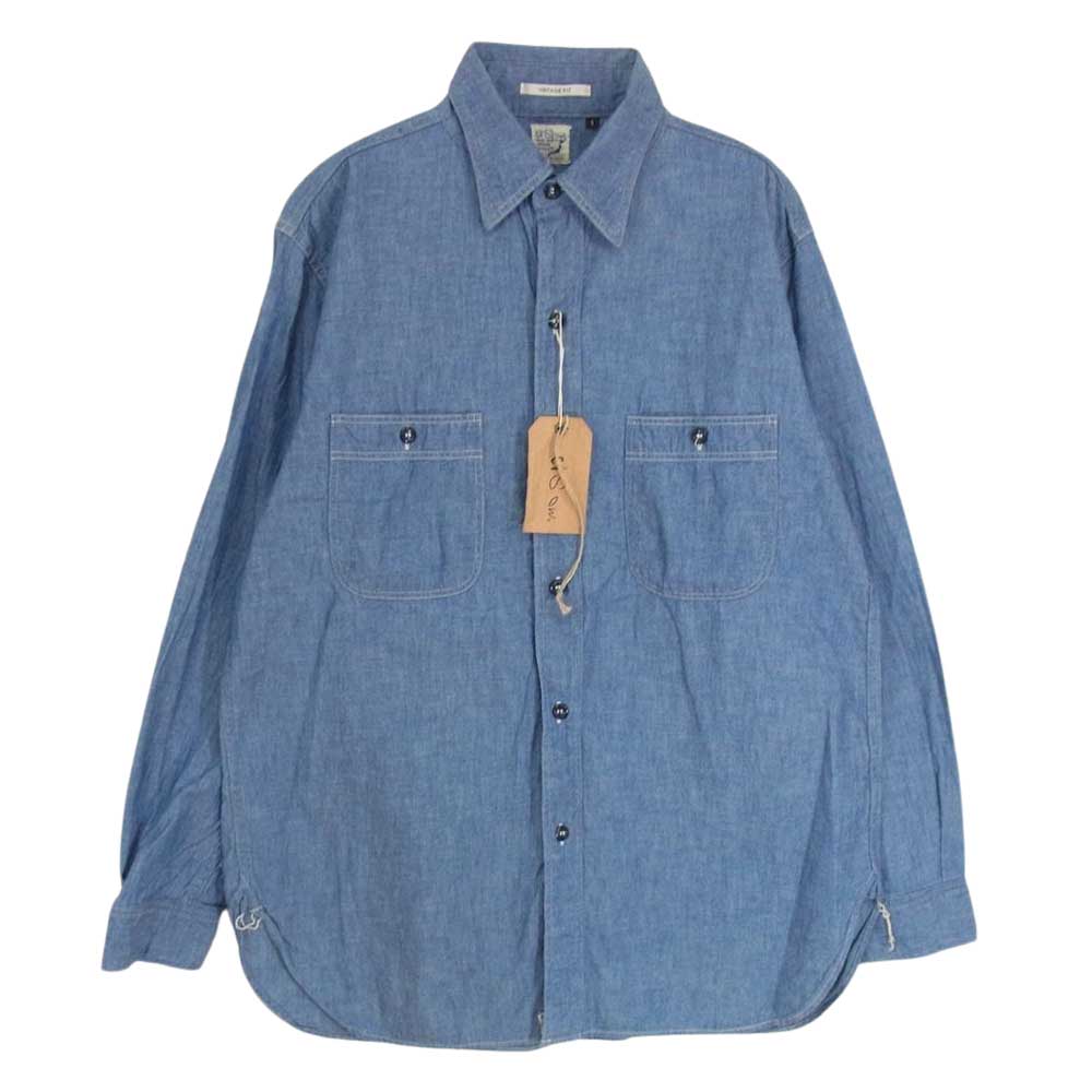 orSlow オアスロウ VINTEGE FIT DENIM SHIRT ヴィンテージ フィット デニム シャツ インディゴブルー系 1【美品】【中古】