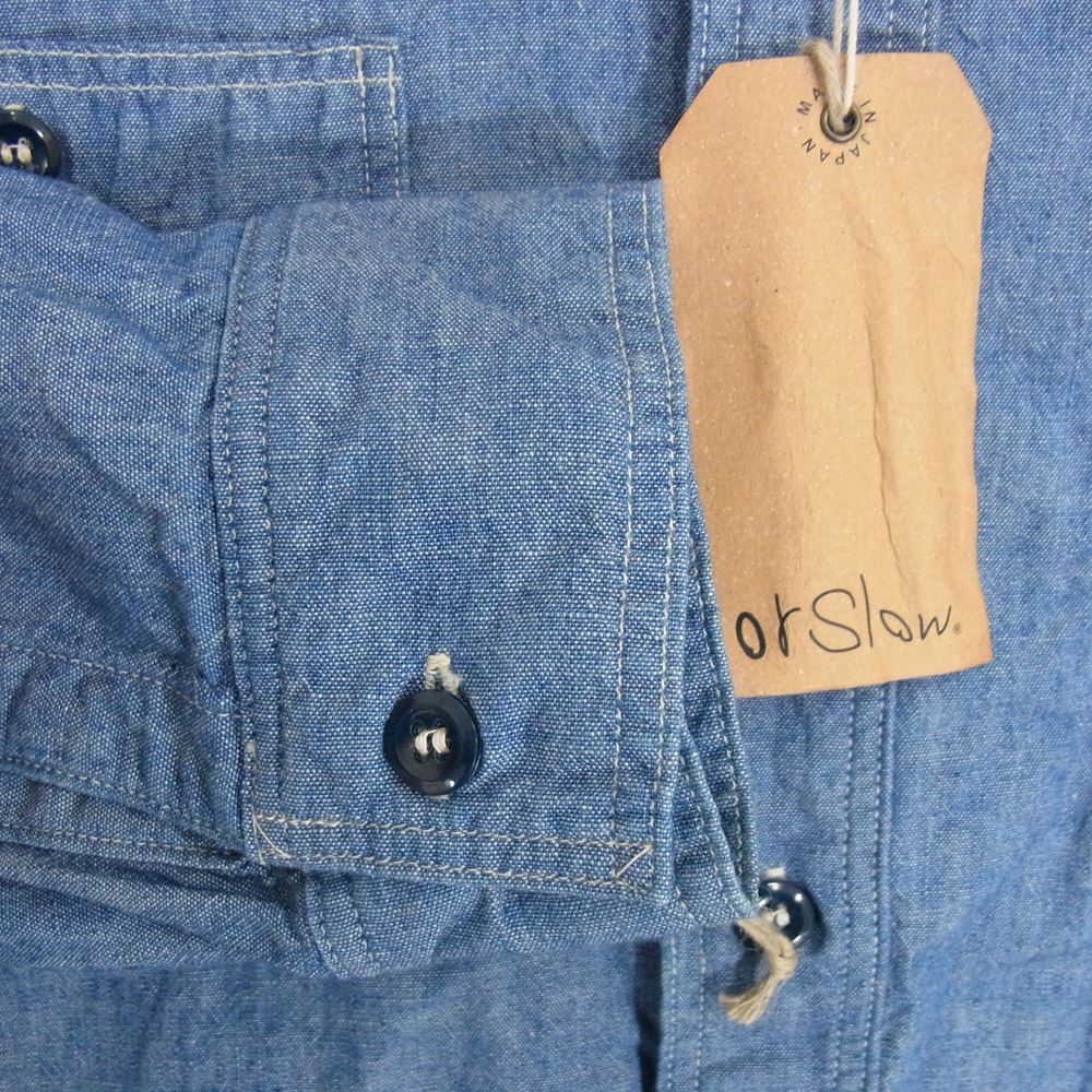 orSlow オアスロウ VINTEGE FIT DENIM SHIRT ヴィンテージ フィット デニム シャツ インディゴブルー系 1【美品】【中古】