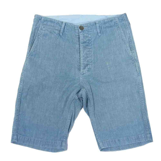 VISVIM ビズビム 13SS 0113105008027 CHINO SHORTS KANO CORDUROY ショーツ コーデュロイ ショート パンツ ライトブルー系 1【中古】