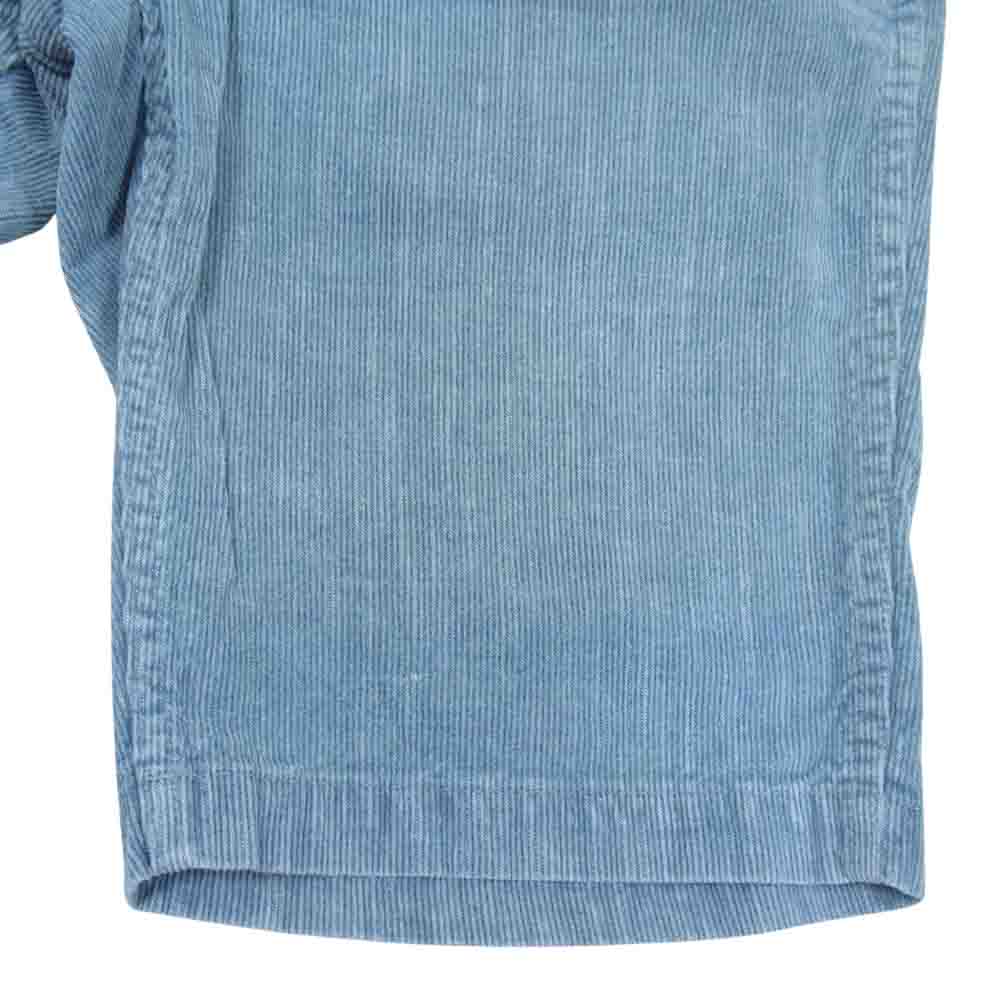 VISVIM ビズビム 13SS 0113105008027 CHINO SHORTS KANO CORDUROY ショーツ コーデュロイ ショート パンツ ライトブルー系 1【中古】