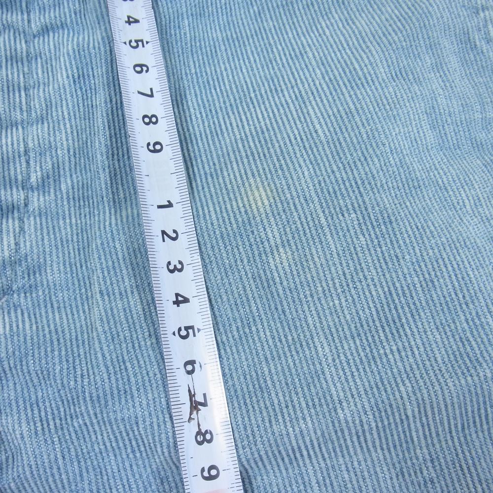 VISVIM ビズビム 13SS 0113105008027 CHINO SHORTS KANO CORDUROY ショーツ コーデュロイ ショート パンツ ライトブルー系 1【中古】