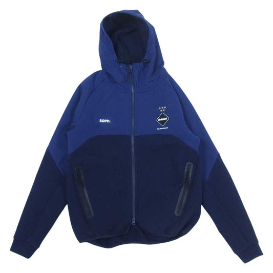 F.C.R.B. エフシーアールビー 20SS  FCRB-200044 F.C.Real Bristol VENTILATION HOODIE エフシーレアル ブリストル ベンチレーション フーディー ジップ パーカー ブラック系 ネイビー系 S【中古】