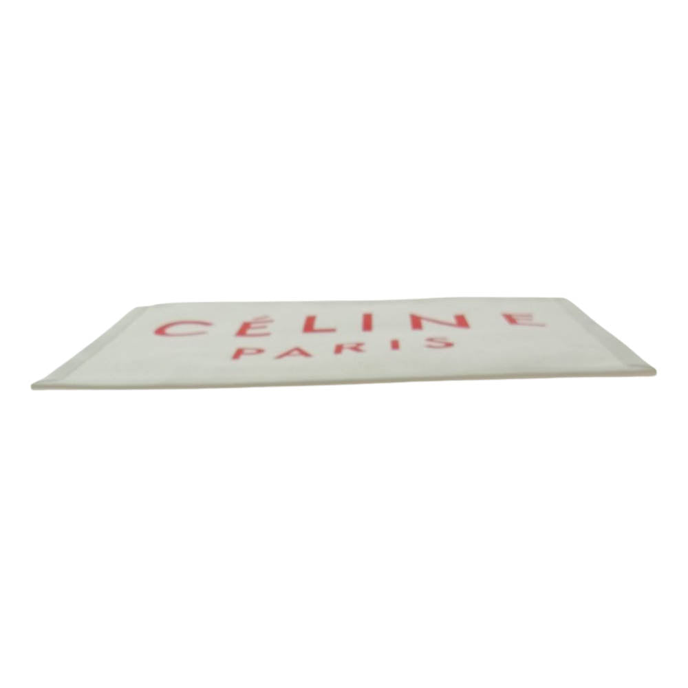 CELINE セリーヌ 10A96 2B4W 27NR キャンバス ロゴ クラッチ バッグ ベージュ系【美品】【中古】