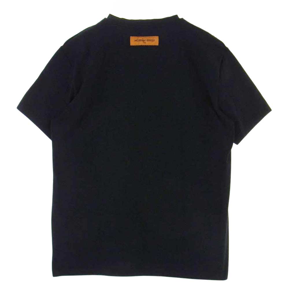 LOUIS VUITTON ルイ・ヴィトン HMY61WDT3 CRAFTMAN SHIP ロゴ プリント Tシャツ 半袖 ブラック系 5L【中古】