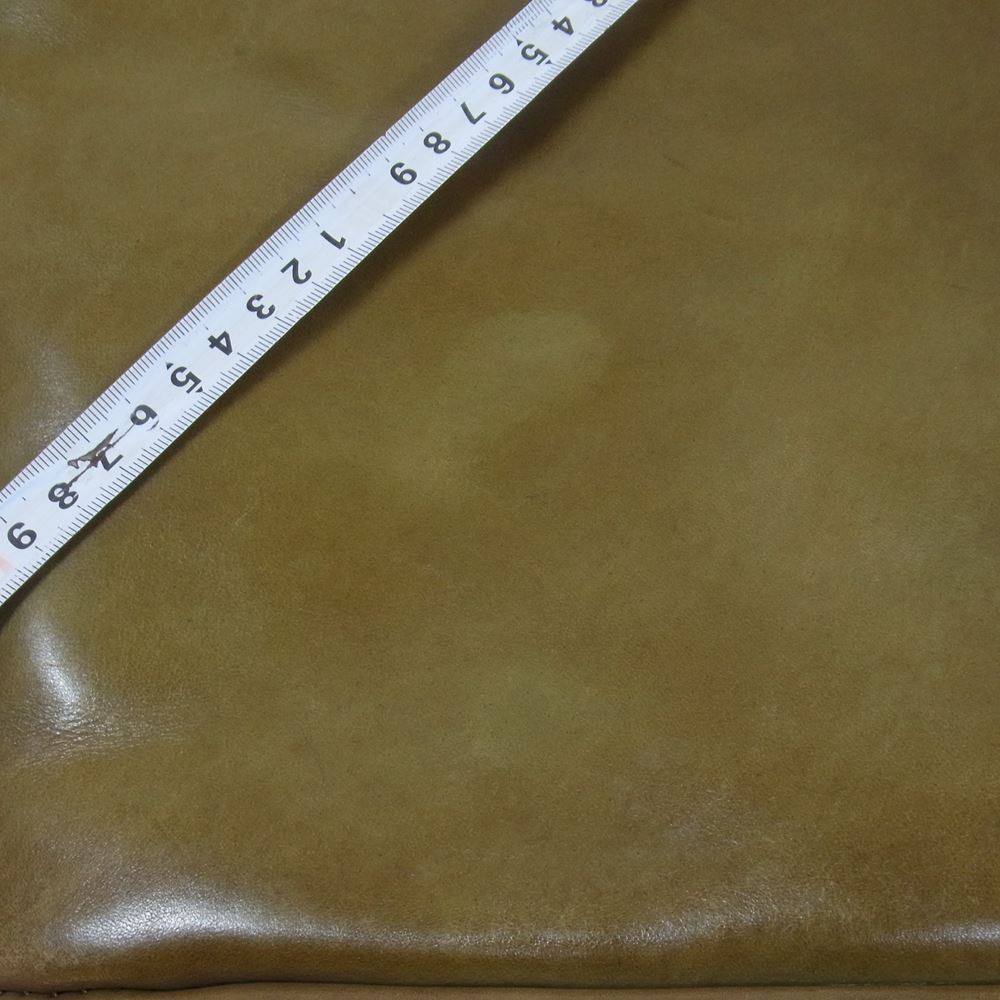 HERZ ヘルツ オールレザー ハンド バッグ トート カーキ系【中古】