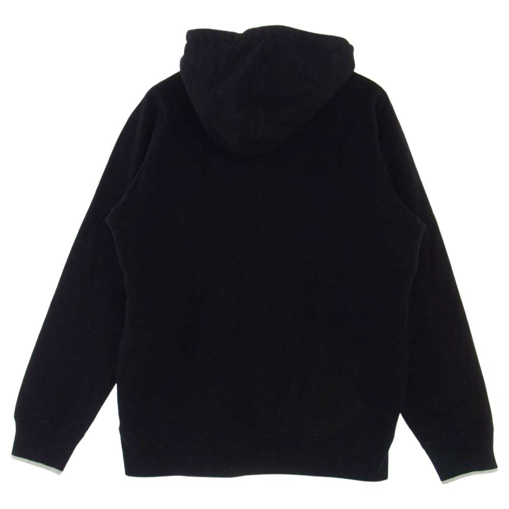 Supreme シュプリーム 17SS Chest Twill Tape Hooded Sweatshirt ロゴ ツイル パーカー ブラック系 L【中古】