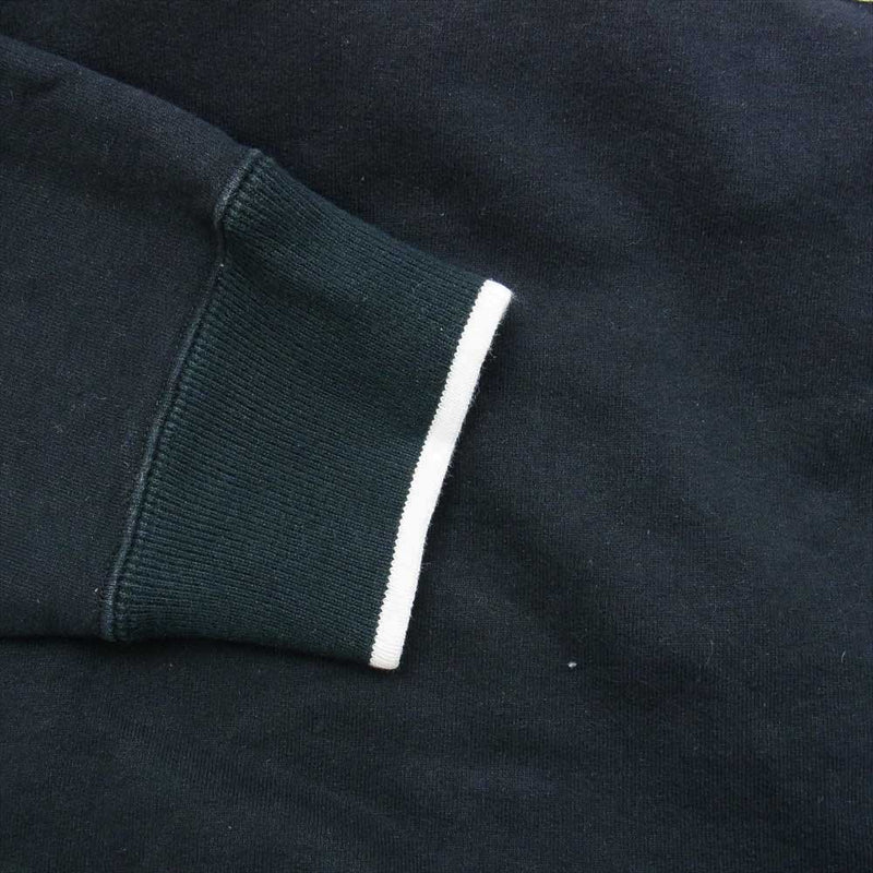 Supreme シュプリーム 17SS Chest Twill Tape Hooded Sweatshirt ロゴ ツイル パーカー ブラック系 L【中古】