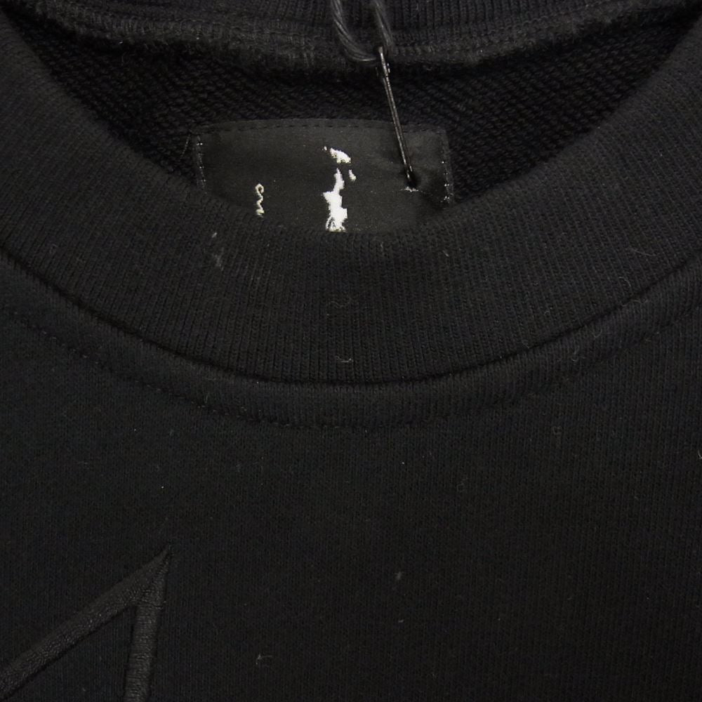 Rick Owens リックオウエンス Champion チャンピオン CM2180005 216760 20SS PULLOVER SWEAT 刺繍 ロゴ スウェット ブラック系 M【極上美品】【中古】