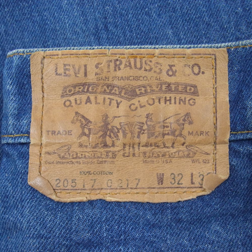 Levi's リーバイス 20517 0217 ブーツカット デニム パンツ ジーンズ オレンジタブ インディゴブルー系 32【中古】