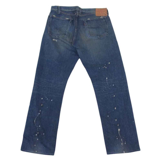 Levi's リーバイス 37501 日本製 501XX 復刻 レプリカ クラッシュ加工 デニム パンツ インディゴブルー系 34【中古】