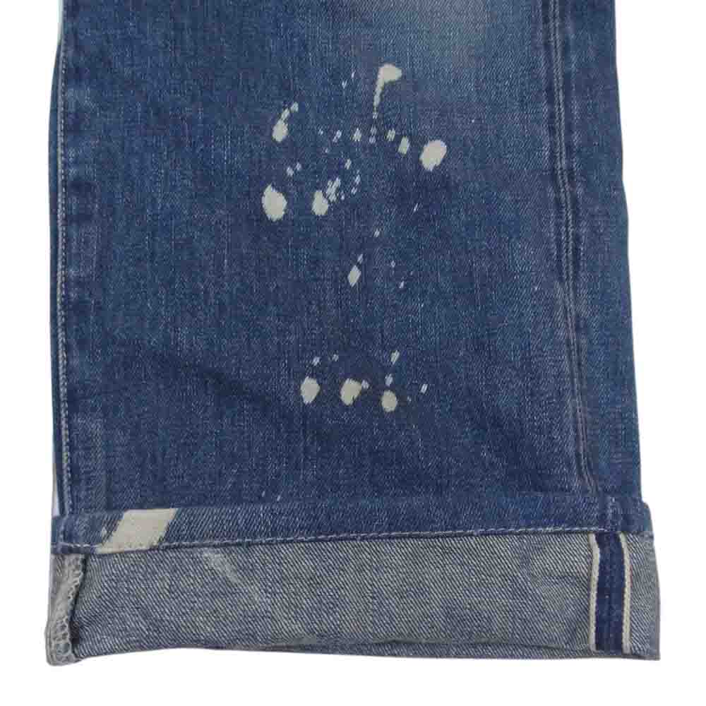 Levi's リーバイス 37501 日本製 501XX 復刻 レプリカ クラッシュ加工 デニム パンツ インディゴブルー系 34【中古】