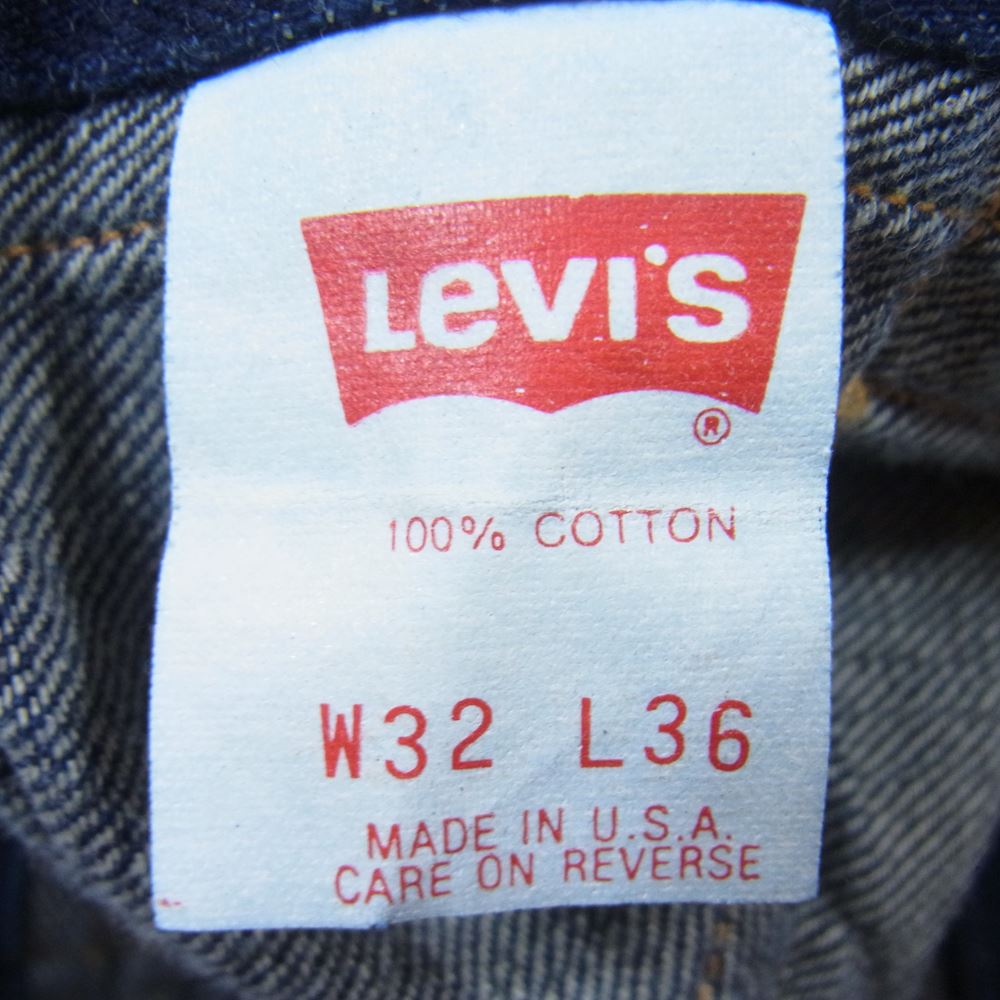 Levi's リーバイス デニムパンツ USA製 125周年モデル 裏刻印555 片ポケ 復刻 レプリカ デニム パンツ インディゴブルー系 32【中古】 Levi's リーバイス USA製 125周年モデル 裏刻印555 片ポケ 復刻
