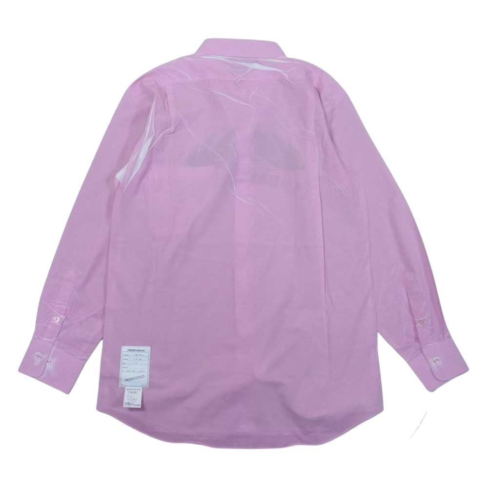 テンダーパーソン AD-TO-3337 HARD PRESS PRINTED SHIRT ハードプレス プリント シャツ ピンク系 L【美品】【中古】