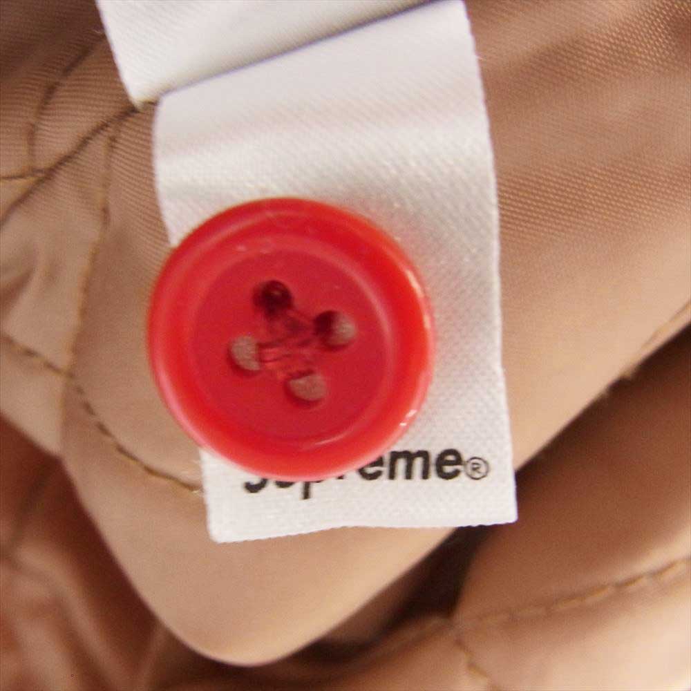 Supreme シュプリーム 21AW Faux Fur Collar Flannel Shirt フェイクファー フランネル チェック シャツ レッド系 M【中古】