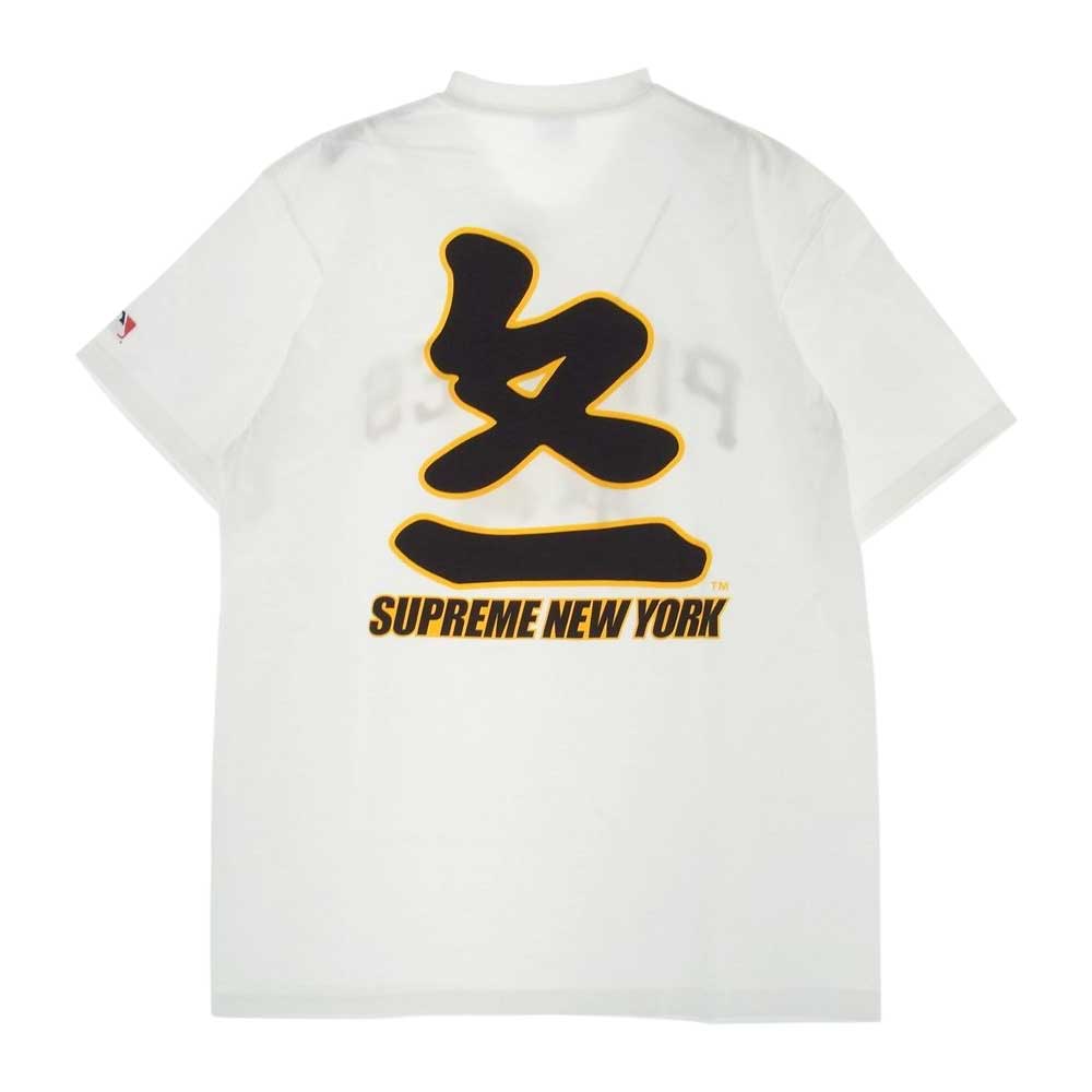 Supreme シュプリーム 22AW MLB Kanji Teams Tee メジャーリーグ ベース ボール 漢字 チーム 半袖 Tシャツ ホワイト系 M【新古品】【未使用】【中古】