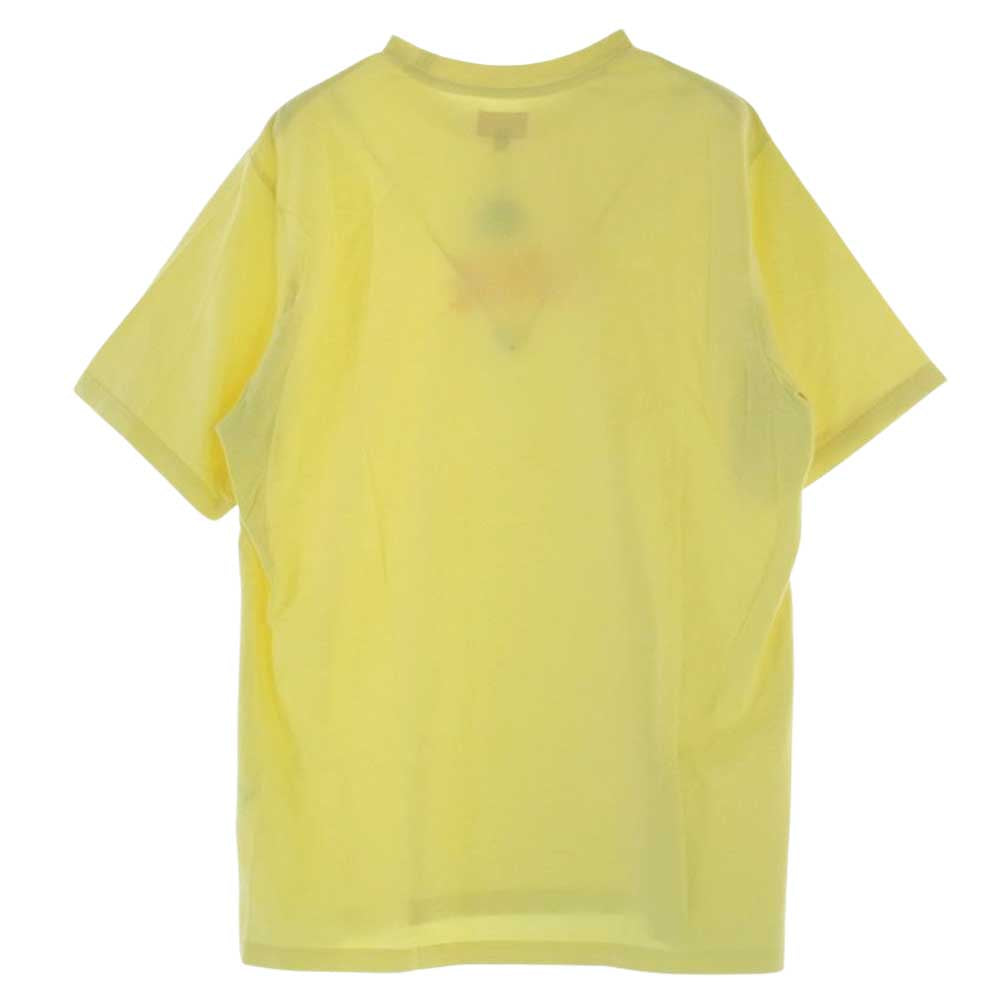 Supreme シュプリーム 21SS Splatter S/S Top スプラッター 半袖 Tシャツ イエロー系 M【極上美品】【中古】