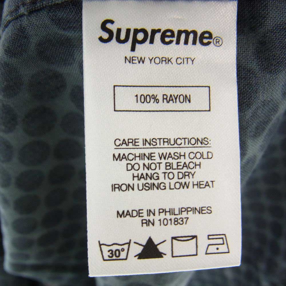 Supreme シュプリーム 20AW  Compact Dot Rayon S/S Shirt コンパクト ドット レーヨン 半袖 シャツ グレー系 M【新古品】【未使用】【中古】