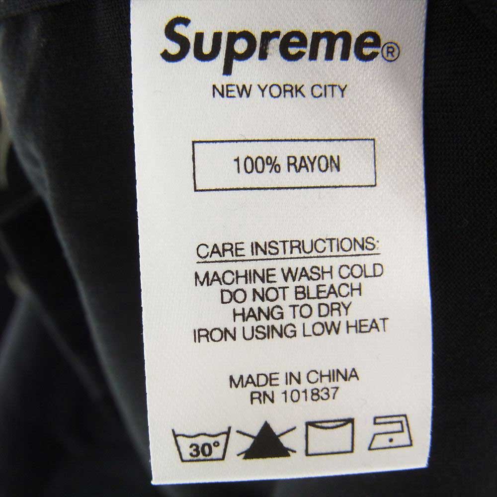 Supreme シュプリーム 18SS Dragon Rayon Shirt ドラゴン レーヨン 半袖 シャツ ブラック系 M【新古品】【未使用】【中古】