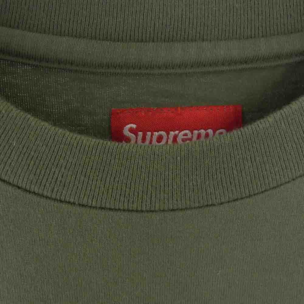 Supreme シュプリーム 21SS Floral Applique S/S Top フローラル アップリケ 半袖 Tシャツ グリーン系 M【極上美品】【中古】