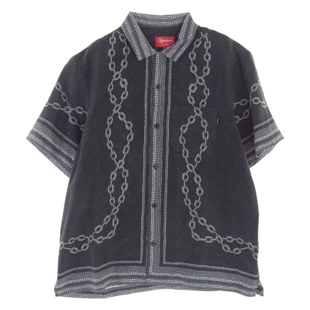 【最安値】supreme Mosaic Silk shirt s/s