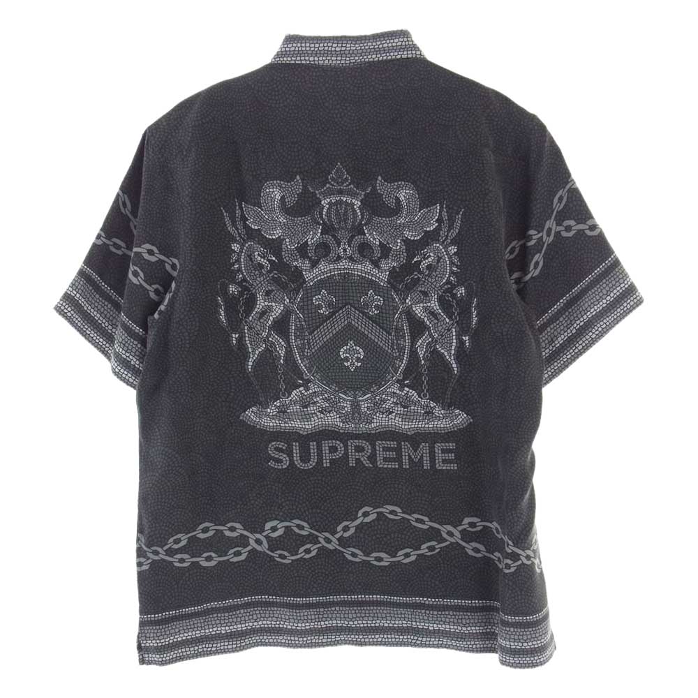 supreme Mosaic Silk S/S Shirt サイズM