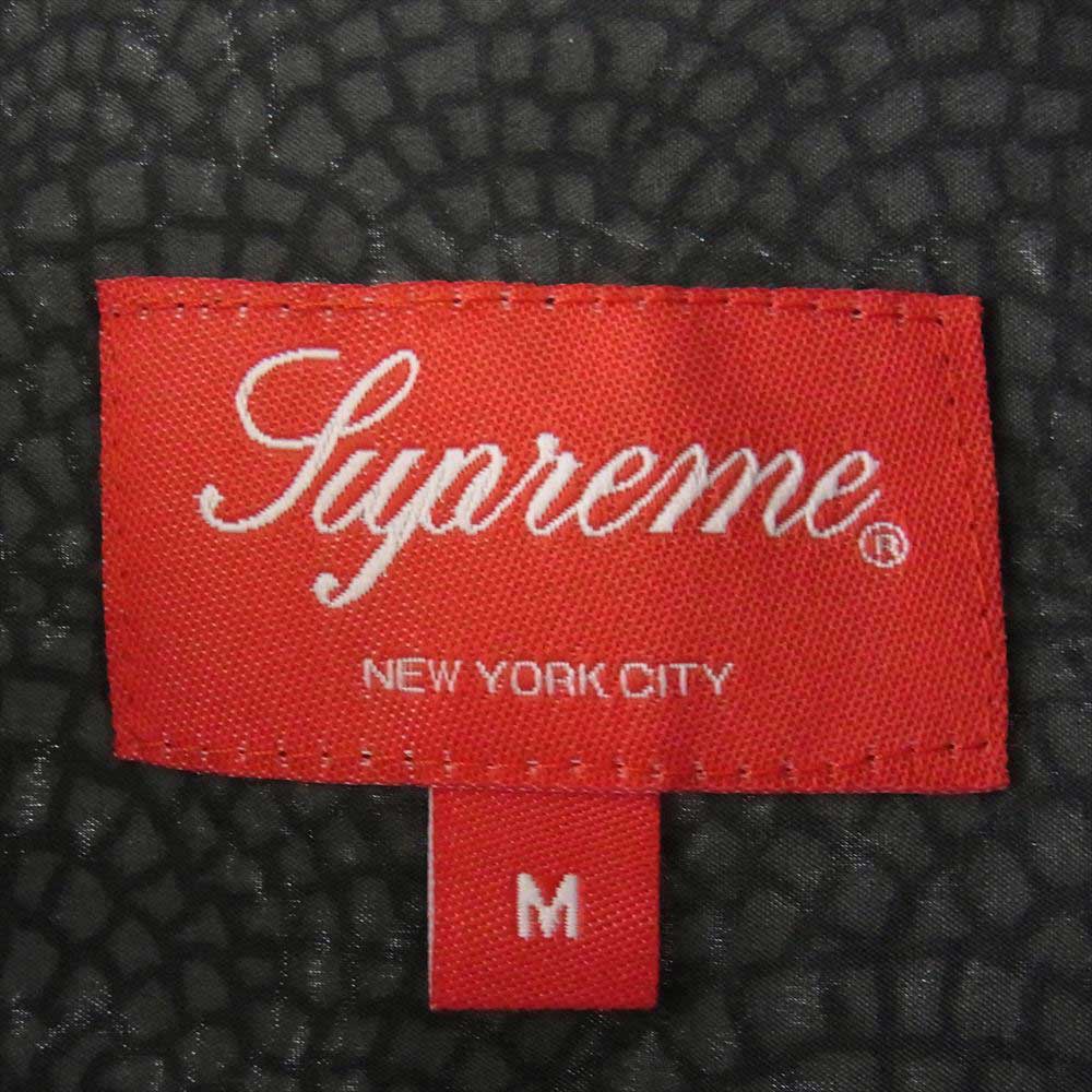 Supreme シュプリーム 20SS Mosaic Silk S/S Shirt モザイク シルク 半袖 シャツ グレー系 M【極上美品】【中古】