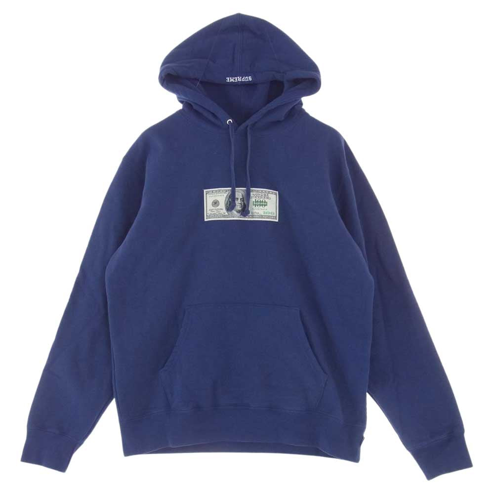 Supreme シュプリーム 20SS Franklin Hooded Sweatshirt フランクリン プル オーバー パーカ スウェット ブルー系 M【中古】