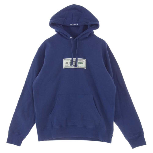 Supreme シュプリーム 20SS Franklin Hooded Sweatshirt フランクリン プル オーバー パーカ スウェット ブルー系 M【中古】