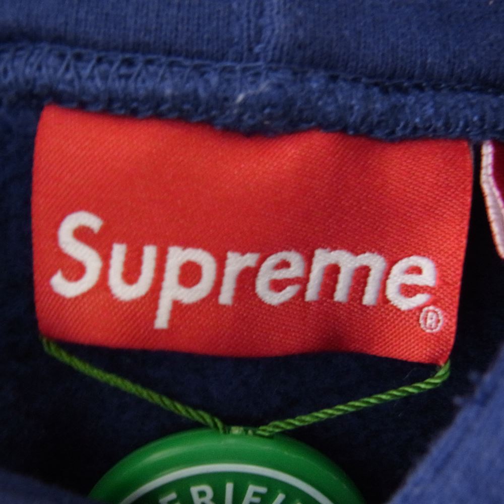 Supreme シュプリーム 20SS Franklin Hooded Sweatshirt フランクリン プル オーバー パーカ スウェット ブルー系 M【中古】