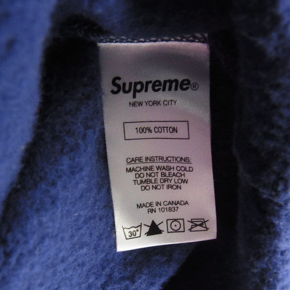 Supreme シュプリーム 20SS Franklin Hooded Sweatshirt フランクリン プル オーバー パーカ スウェット ブルー系 M【中古】