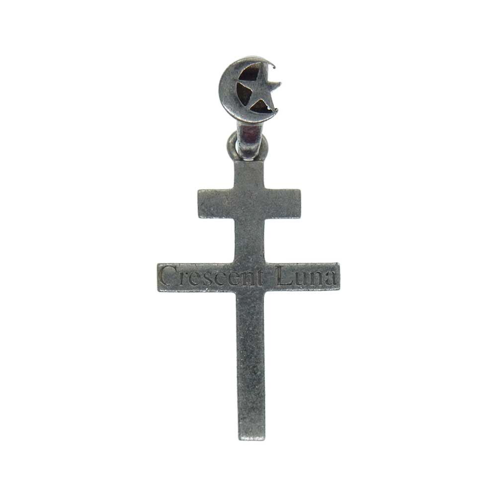 クレセントルナ GRATITUD グラティテュード クロス ペンダントトップ チャーム シルバー系【中古】