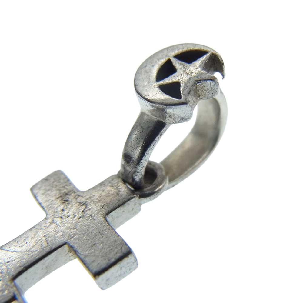 クレセントルナ GRATITUD グラティテュード クロス ペンダントトップ チャーム シルバー系【中古】