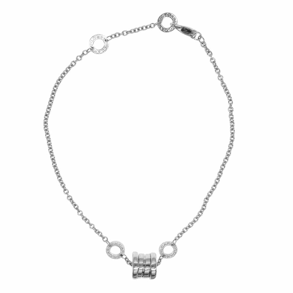 BVLGARI ブルガリ B-zero1 ビーゼロワン エレメント K18WG ブレスレット シルバー系【中古】