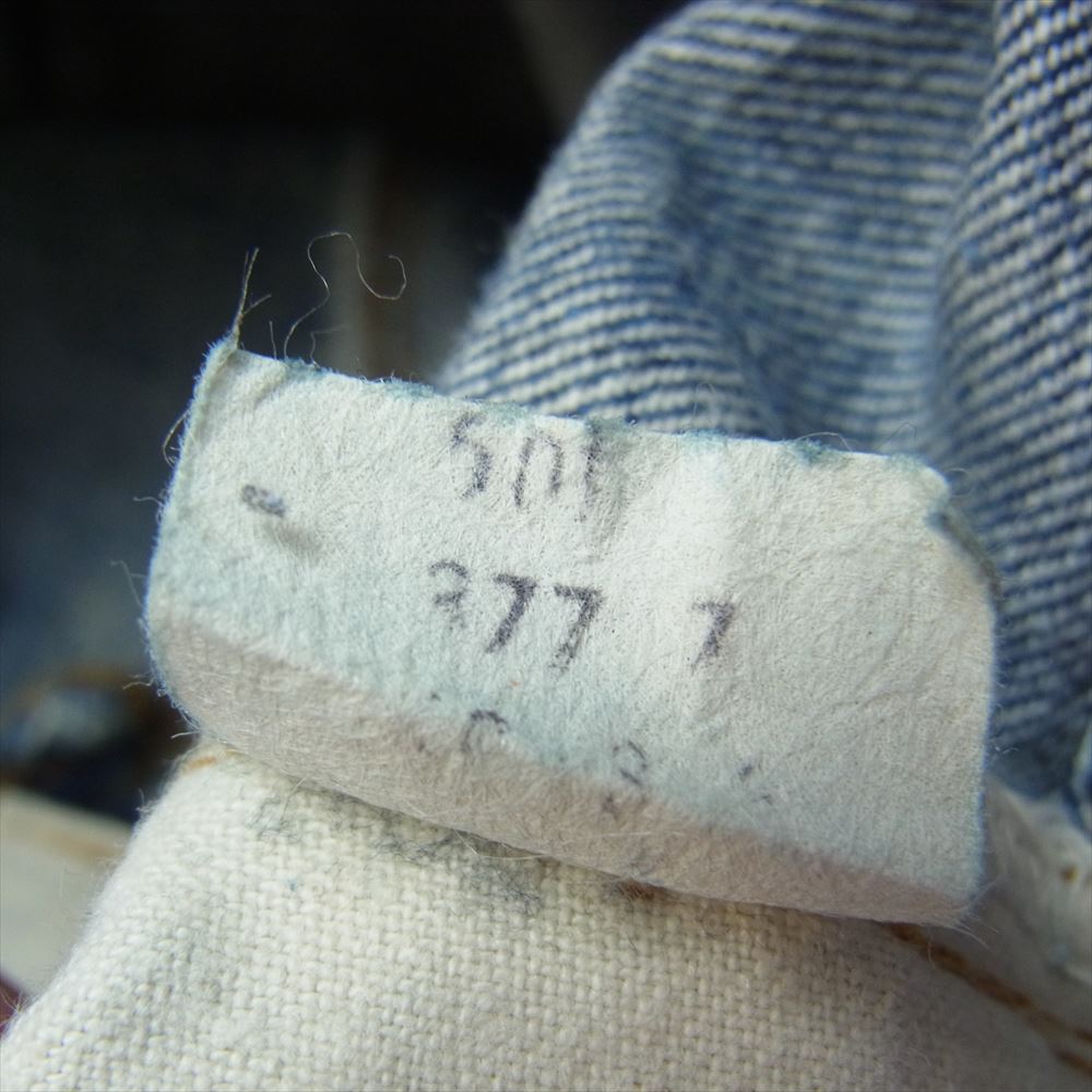 Levi's リーバイス パッチ欠損 スモールe 66前期 ボタン裏6刻印 ヴィンテージ 501 デニムパンツ インディゴブルー系【中古】
