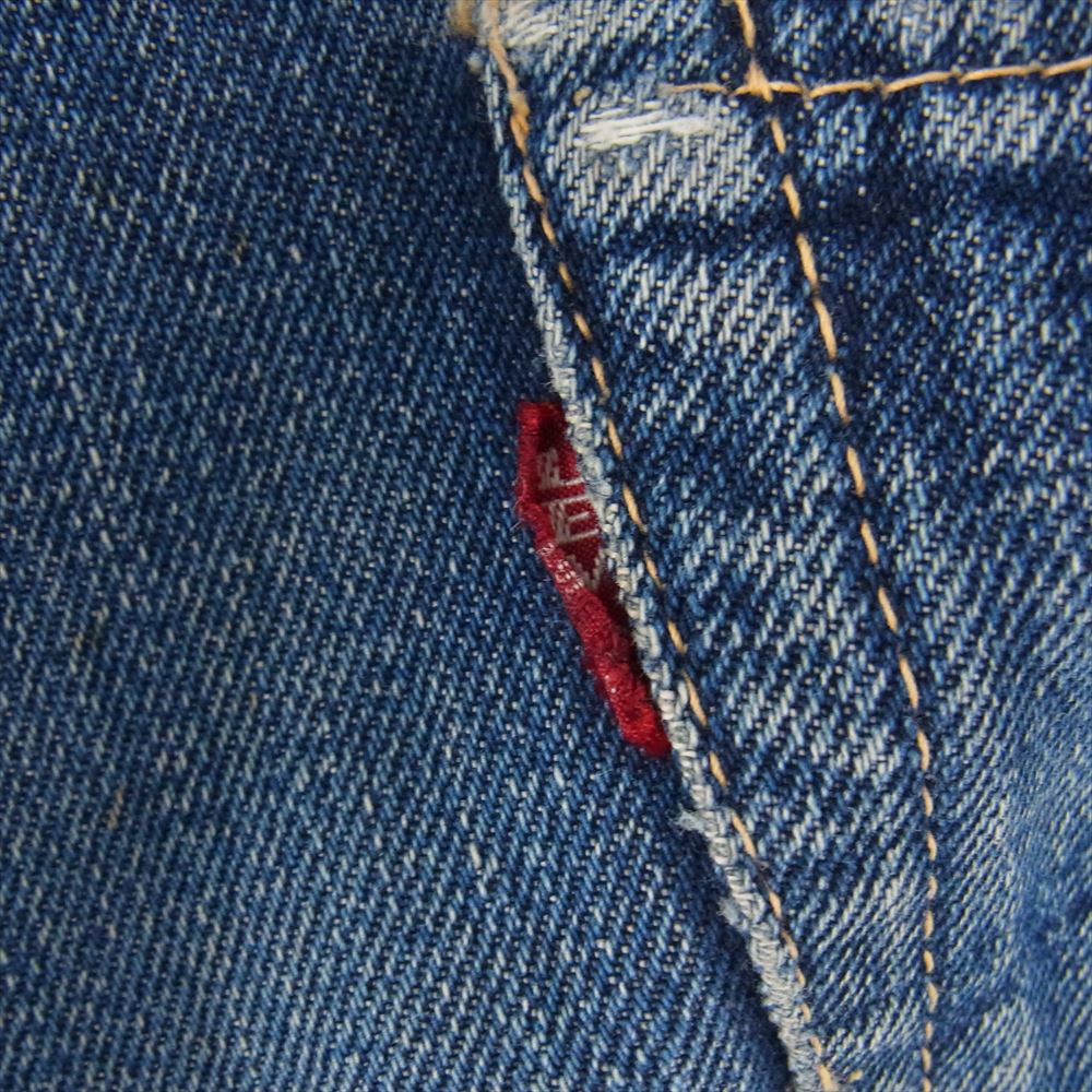 Levi's リーバイス 60s 後期 ヴィンテージ 501 ボタン裏刻印L BigE ウエストシングル デニムパンツ 赤耳 インディゴブルー系【中古】