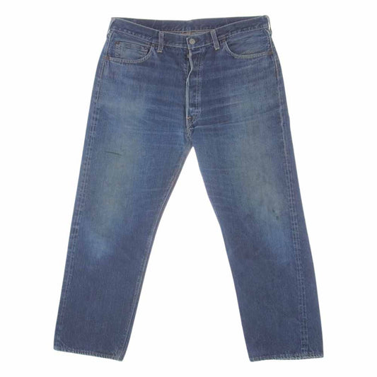Levi's リーバイス 60s 後期 ヴィンテージ 501 ボタン裏刻印L BigE ウエストシングル デニムパンツ 赤耳 インディゴブルー系【中古】